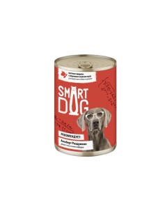 Консервы для собак и щенков говядина с морковью 240г Smart dog