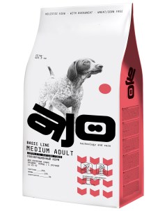 Сухой корм для собак Medium Adult для взрослых собак средних пород с гречкой 12 кг Ajo