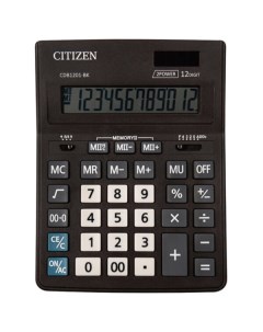 Калькулятор настольный BUSINESS LINE CDB1201BK 205x155 мм 2 шт Citizen