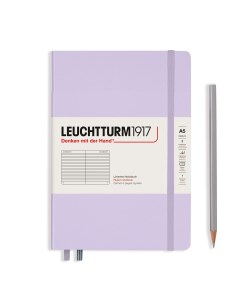 Блокнот Leuchtturm Smooth Colours А5 в линейку 125л сиреневый твердая обложка Leuchtturm1917