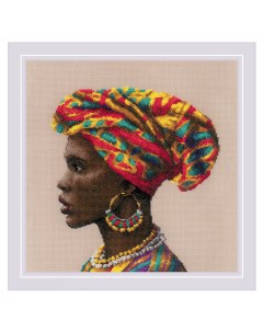 Набор для вышивания крестом Женщины мира Африка 2164 30 30см Риолис