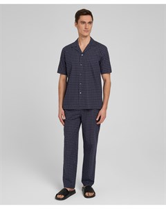 Пижамы рубашка и брюки PJ 0033 NAVY Henderson