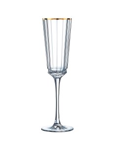 Набор бокалов для шампанского Cristal d Arques Macassar gold 170 мл Cristal d’arques