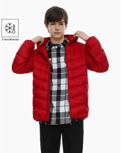 Красная утеплённая куртка для мальчика Gloria jeans