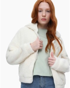 Молочная куртка из экомеха для девочки Gloria jeans