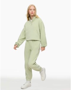 Зелёные спортивные брюки Jogger для девочки Gloria jeans