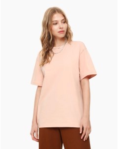 Розовая базовая футболка oversize из джерси Gloria jeans