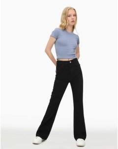 Чёрные расклёшенные джинсы Flared Fit для девочки Gloria jeans