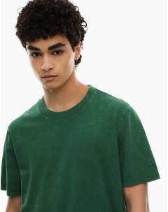 Тёмно зелёная базовая футболка Comfort из джерси Gloria jeans