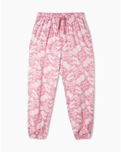 Розовые пижамные брюки с принтом Gloria jeans