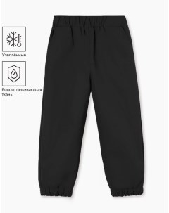 Чёрные непромокаемые утеплённые брюки Jogger для мальчика Gloria jeans