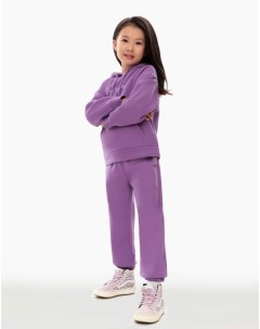 Фиолетовые брюки Jogger с принтом для девочки Gloria jeans