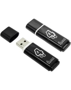 USB Flash Drive 4Gb Glossy Black SB4GBGS K Smartbuy