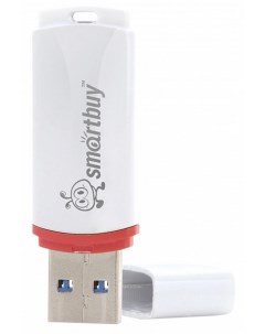 USB Flash Drive Crown USB 2 0 4Gb White SB4GBCRW W Smartbuy