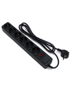 Сетевой фильтр 6 Sockets 5m Black SP6B 150 5bites