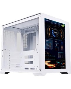 Корпус Single Side Display PC Case Front Display Panel White с ЖК экраном в лицевой панели белый Lamptron