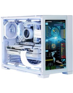 Корпус Modified Lian Li O11 Single Side Display PC Case Front Display Panel White с ЖК экраном в лиц Lamptron