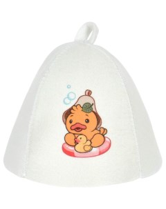 Детская шапка для бани и сауны Hot pot