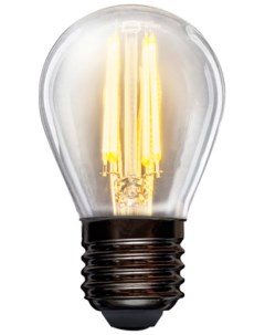 Лампа филаментная GL45 7 5 Вт 600 Лм 2700 K E27 диммируемая прозрачная колба Rexant