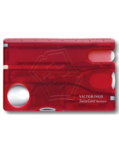 Мультитул карточка 13 в 1 красный SwissCard Nailcare 0 7240 T Victorinox