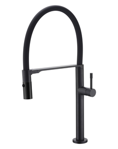 Смеситель для кухни Uno 114-B черный Boheme