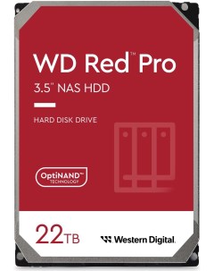 Жесткий диск HDD 22Tb Red Pro 3 5 7200rpm SATA3 WD221KFGX Western digital