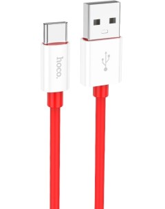 Кабель USB USB Type C 3А 1 м красный magic X87 6931474783257 Hoco