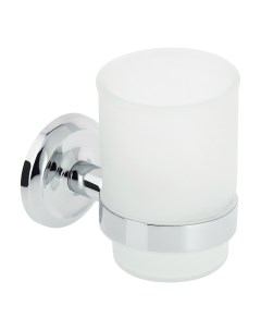 Стакан для ванной Drop с держателем стекло прозрачный металл хром FOR DP044 Fora