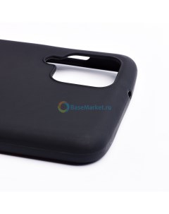 Чехол силиконовый матовый для Samsung A125F Galaxy A12 черный Basemarket
