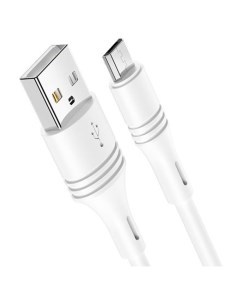 Дата кабель USB универсальный MicroUSB RORI M200 белый Basemarket