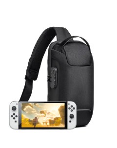 Чехол сумка для приставки для Nintendo Switch OLED черный Mitrifon