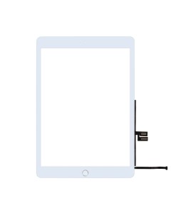 Тачскрин сенсор для Apple iPad A2198 с серебряной кнопкой HOME белый Basemarket