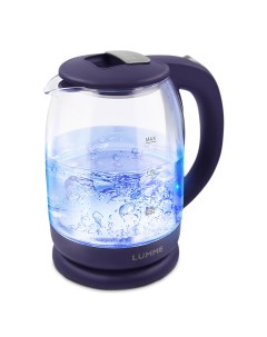 Чайник электрический LU 142 2 л прозрачный фиолетовый Lumme