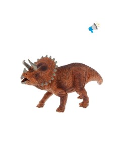 Интерактивный динозавр Трицератопс звук на 3 батарейках AG13 Наша игрушка