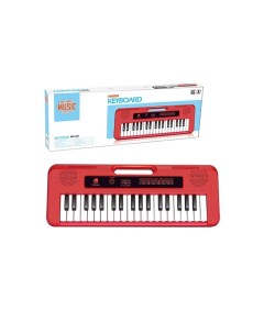 Музыкальная игрушка Синтезатор красный 37 клавиш микрофон BX 1681 Наша игрушка