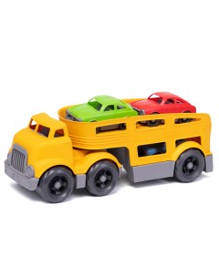 Автовоз с машинками Car Hauler Трейлер 2 Желтый 266 Нижегородская игрушка