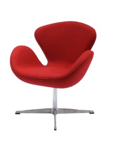 Кресло Home SWAN CHAIR FR 0001 красный Bradex