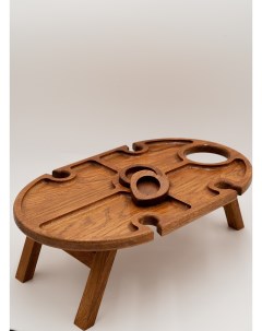Винный столик поднос Каноэ 2 Woodtut