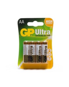 Алкалиновые батарейки AA 4 2 шт Ultra Alkaline 15А 15AU4 2 CR6 Ultra Gp