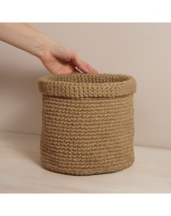 Цветочное кашпо Knit Knit21 коричневый 1 шт P+s