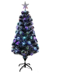 Ель искусственная Светодиодная 120 см зеленая заснеженная Christmas