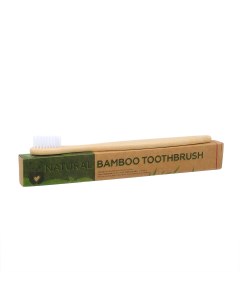 Зубная щетка бамбуковая средняя в коробке белая Nobrand