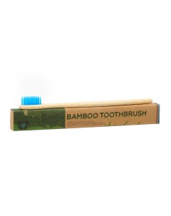 Зубная щетка бамбуковая мягкая в коробке синяя Nobrand