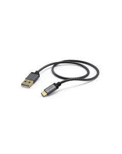 Кабель интерфейсный USB 2 0 Type C 00173637 00173636 USB Type C m USB A m 1 5м черный Hama