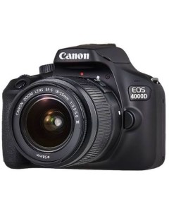 Зеркальный фотоаппарат EOS 4000D KIT kit 18 55mm f 3 5 5 6 черный Canon
