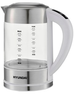 Чайник электрический HYK S5807 белый серебристый Hyundai