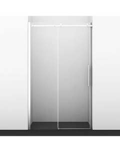 Душевая дверь в нишу Alme 130х200 профиль хром стекло прозрачное Wasserkraft