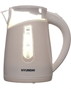Чайник HYK P2030 1 7л 2200Вт Закрытый нагревательный элемент пластик кремовый 1187748 Hyundai