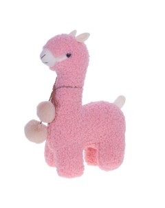 Мягкая игрушка Лама 38 см 742018 розовый Remecoclub