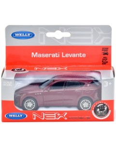 Машинка Maserati Levante 1 38 бордовый 43739 Welly